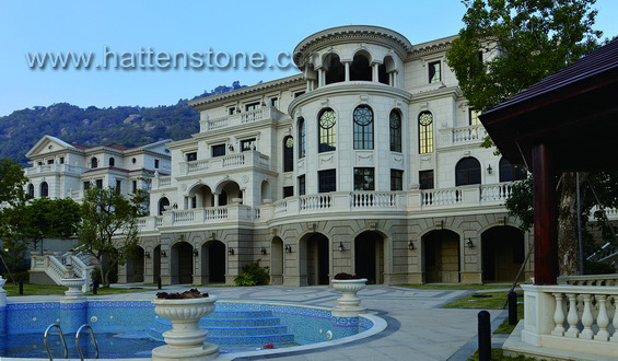 Villa with marble and granite